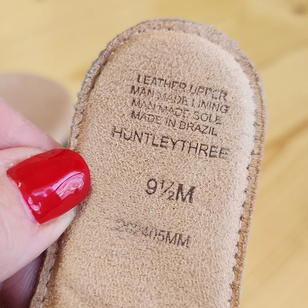 Brioso Huntley Sandals Comfort Metallic Covered Wedge in Pewter Size 9.5 - Picture 9 of 17